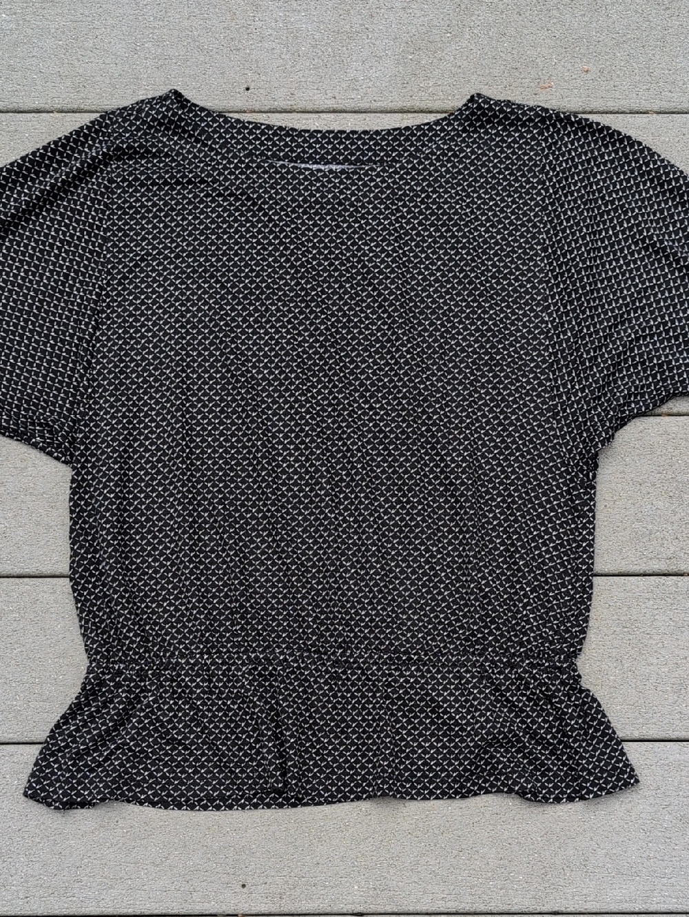 LOFT Elastic Waist 3/4 Sleeve Top - Picture 7 of 10